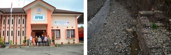 Handover ceremony / Gabions installed in the  affected areas